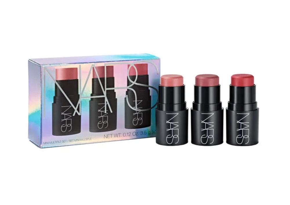 New NARS Mini Multiple Blush Stick 3 pc Set for Cheeks Eyes and Lips Lot Makeup
